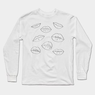 doodle lips Long Sleeve T-Shirt